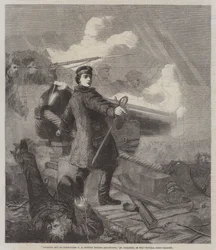 Acto valiente del Comandante W N Hewett antes de Sebastopol