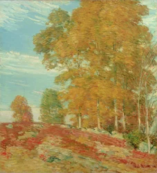 Otoño en la colina, Nueva Inglaterra