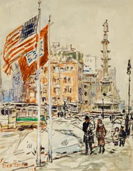 Banderas, Columbus Circle