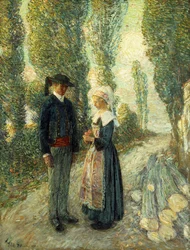 En Bretaña, Hora de la tarde, Pont Aven