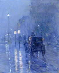 Medianoche lluviosa, finales de 1890 (óleo sobre lienzo)