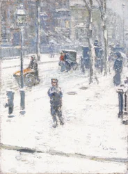 Tormenta de nieve, Quinta Avenida, Nueva York