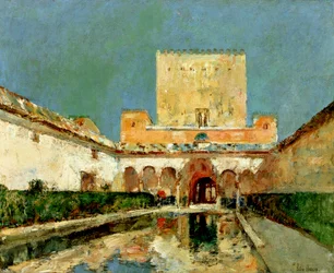 La Alhambra, Granada, España, c.1883 (óleo sobre lienzo)