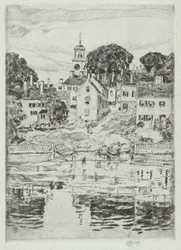 Torre de la iglesia, Portsmouth, 1921