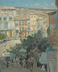 Vista de una ciudad del sur de Francia