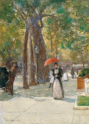Quinta Avenida en Washington Square, Nueva York, 1891