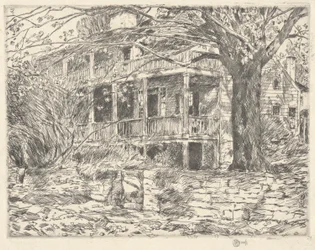 Casa antigua, Cos Cob, 1915