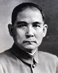 Retrato de Sun Yat-sen (1866-1925), revolucionario y estadista chino.