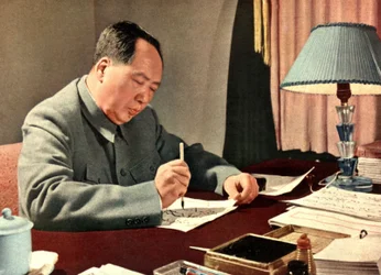 Retrato del jefe de Estado chino Mao Tse-Tung (Mao Zedong o Mao Tse Toung o Mao Tso Tong) (1893-1976). China, hacia 1960.