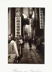Escena callejera en Cantón, c.1870s
