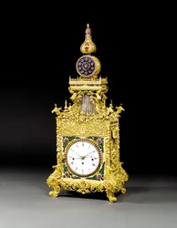 Un reloj de mesa musical de ormolú muy raro, probablemente Guangzhou, c.1790