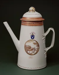 Cafetera Heráldica, con los brazos de Machenzie, c.1790
