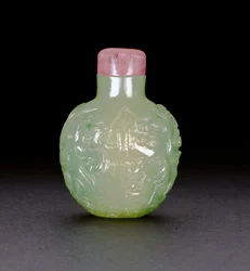 Frasco de rapé de jadeíta, c.1780-1850