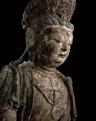 Gran bodhisattva sentado en meditación, dinastía Jin (1115-1234) (detalle)