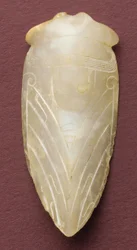 Amuleto de lengua en forma de cigarra