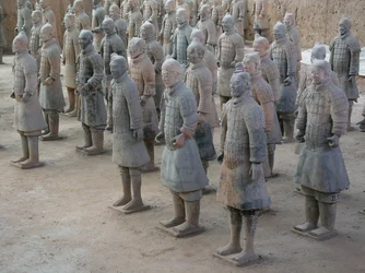 Museo de Xian, guerreros de terracota de la tumba del Emperador Shi Huangdi