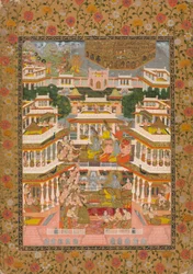 Escena de Corte en Niveles, c. 1735