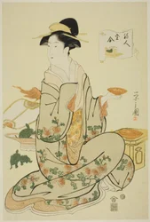 Jurojin, de la serie "Comparación de los tesoros de los dioses de la buena fortuna (Fukujin takara awase)"