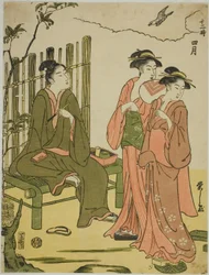 El cuarto mes (Shigatsu), de la serie "Los doce meses (Juni toki)"