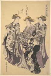 La oiran Segawa de Matsubaya (la Casa del Pino)