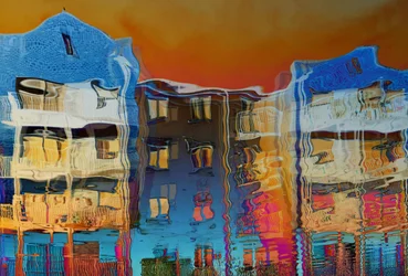 Reflejos de una ciudad llena de vida