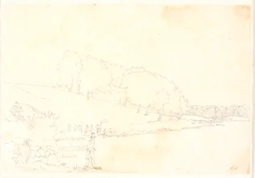 Paisaje montañoso con lago