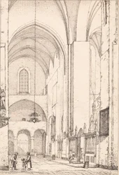 Danés: Prospecto del interior del transepto norte de la catedral de Aarhus