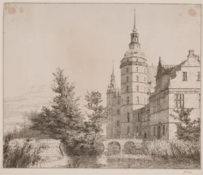 Castillo de Frederiksborg. Parte cerca del Puente de la Moneda