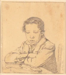 Niño leyendo (Fritz Feilberg)