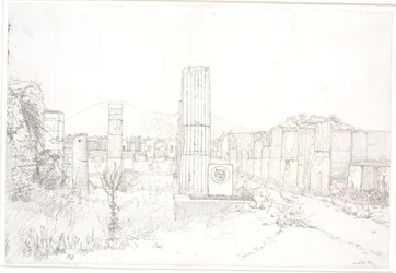 Parte del Foro en Pompeya
