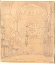 Parte del interior de San Marcos en Venecia