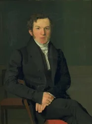 Retrato del primo del artista, Michael Christian Petersen