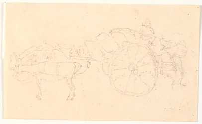 Carreta de dos ruedas con tiro