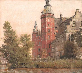 Castillo de Frederiksborg visto desde el noroeste. Estudio