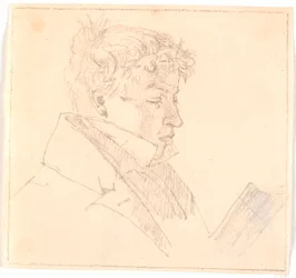 Joven leyendo, el hermano mayor del artista, pastor Carl Adolf Købke (1804-1840)?