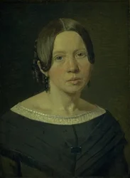 Retrato de la cuñada del artista Johanne Elisabeth Købke, de soltera Sundbye