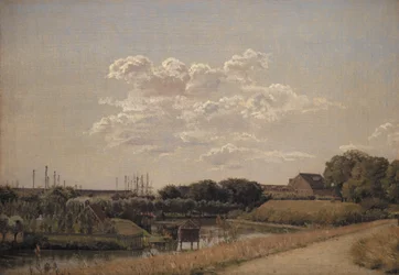 Vista de las murallas de la ciudadela mirando hacia Langelinie y el puerto naval