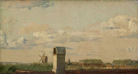 Vista desde una ventana en Toldbodvej hacia la Ciudadela, c.1833