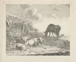 paisaje con ganado
