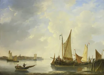 Vista de Dordrecht vista desde Papendrecht
