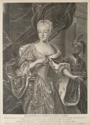 Retrato de la Princesa Carlota de Brunswick-Wolfenbüttel 1694-1715, esposa del Zarevich Alexei Petro