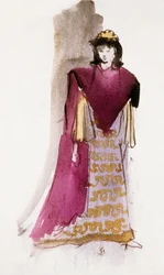 Traje de Jocaste en "La máquina infernal" de Jean Cocteau