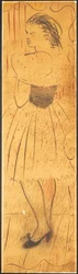 Tríptico (dibujo de una escena de amantes) (lápiz sobre papel) (véase también 742028-29)
