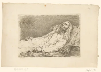 Retrato de Christian Bernhard Rode en su lecho de muerte