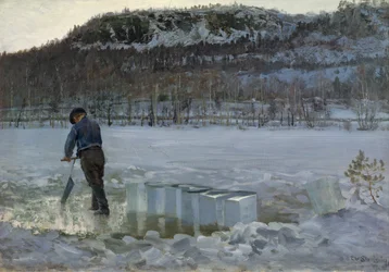 Daelivannet, cortando hielo