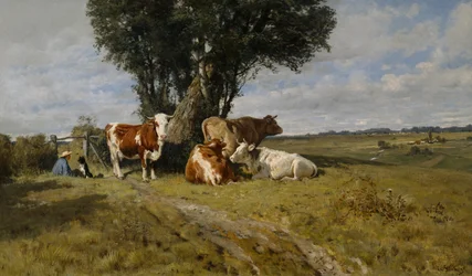 paisaje con vacas