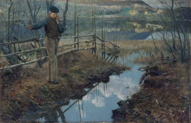 Flauta de sauce (óleo sobre lienzo)