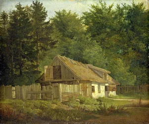 Una casa en el bosque de Frederiksdal cerca de Copenhague, 1828