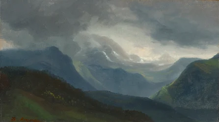 Acercándose a la tormenta en los Alpes