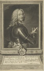 Retrato de Gerlach Adolph von Münchhausen, 1688-1770, 1738